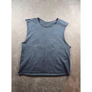 Vintage Jimmy Buffett T Shirt Mens L Tiki Time Tour 2003 Sleeveless Y2K *Read